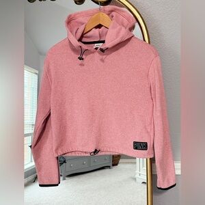 PINK Victoria’s Secret Mauve Cropped Hoodie Pullover Sweatshirt Size XS